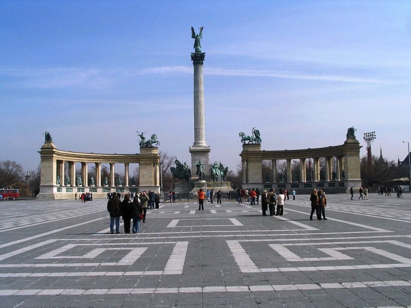 Praça dos Heróis em Budapeste