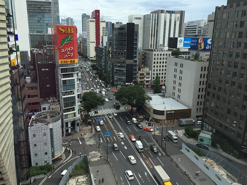 Ginza-Viertel in Tokio