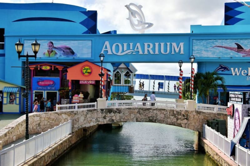 Interactive aquarium in Cancun