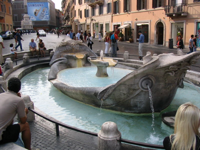 Barcaccia Fountain