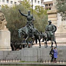 Denkmal für Don Quijote in Madrid