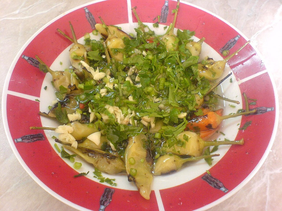 Салат из печёного перца